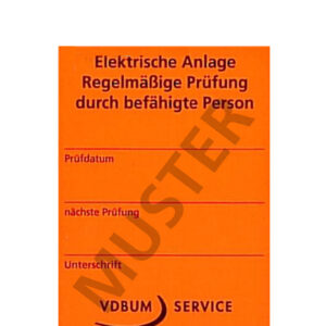 Prüfplaketten für elektr. Anlagen 21