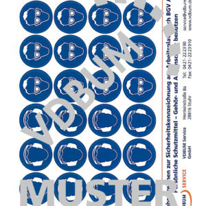 Symbole kombiniert Augenschutz M01/Gehörschutz M03  44